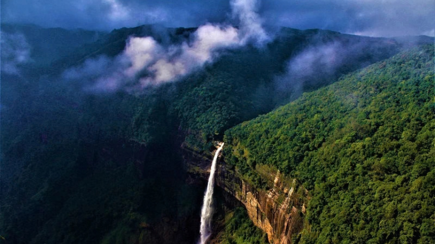Top Waterfalls And Living Root Bridges In Cherrapunji
